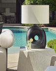 Peephole - Outdoor Bronze Table Lamp - Black