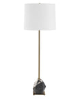 Rowland - Panda Marble Buffet Lamp - Black / Brass