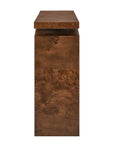 Naoko - Burl Wood Console Table - Woodtone
