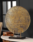 Layan - Art Glass Charger - Gold