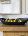 Ember - Weave Indoor-Outdoor Oblong Bowl - Black
