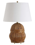 Reed - Honey Rattan Table Lamp - Light Brown