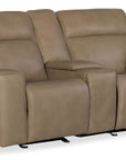 MS - Riverton Power Gliding Console Loveseat With Power Headrest And Lumbar