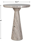Stour - Marble Accent Table - Gray