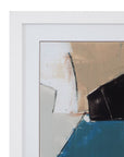 Layers II Framed Print - Light Brown / Blue