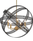 Spherical - 5 Light Pendant - Black