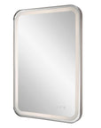 Crofton - Lighted Nickel Vanity Mirror - Gray
