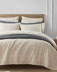Tempe Matelasse - Queen Duvet Cover Set Set of 3 - Sand