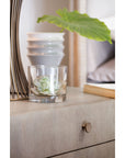 Elixir - 2-Drawer Nightstand - Pearl Silver