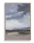 Bracing - Framed Landscape Art - Brown / Gray / Green / Orange / Pink / White