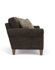 Moxy - Fabric Loveseat, Curved Sock Arms
