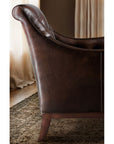 CC - Belvedere Tufted Lounge Chair - Dark Brown