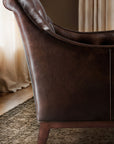 CC - Belvedere Tufted Lounge Chair - Dark Brown