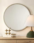 Break The Ice - Round Mirror - Gold