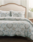 Dalia - King Duvet Cover Set Set of 3 - Light Blue