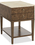 Melange - Penelope Chairside Table - Brown