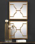 Misa - Square Mirrors (Set of 2) - Gold