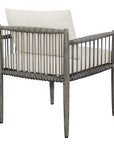 Borneo - Outdoor Dining Chair - White / Dark Gray