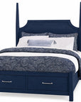 Tide & Timber - Pencil Poster Bed With Footboard Storage