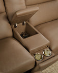 MS - Simone Six-Piece Power Reclining Sectional - Dark Brown