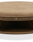 Cashiers - Cocktail Ottoman - Chestnut / Vintage Ecru