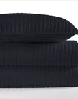 Satin Channel - Full/Queen Quilt Set (Set of 3) - Blue