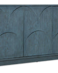 Melange - Round Valley Three Door Entertainment Credenza - Blue