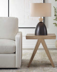 Pruitt - Modern Accent Table - Woodtone