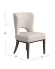 Trevino - Dining Chair Set of 2 - Clarkson's Sand / Chestnut Brown
