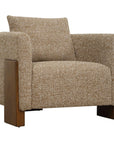 Halligan - Upholstered Accent Chair - Brown