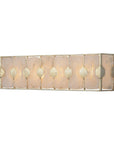 Rene - 4 Light Swirl Glass Vanity - Silver