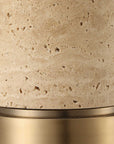 Knox - Travertine Floor Lamp