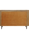 Reese - Pleated 2 Door Cabinet - Woodtone
