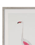 Vintage - Flamingo II Framed Print - Pink