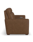 Dutch - Power Reclining Sofa With Console, Power Headrest, & Lumbar