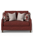 Gianna - Fabric Bench Loveseat With Nailhead Trim