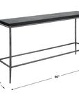 Crescendo - Concrete Console Table - Black