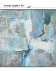 Meditation - Modern Art - Blue