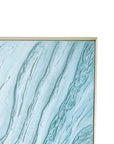 Framed Canvas Tidal Drift - Silver