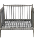 Borneo - Outdoor Lounge Chair - White / Dark Gray