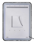 Crofton - Lighted Nickel Vanity Mirror - Gray