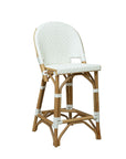 Jade - Counter Stool - White / Light Brown
