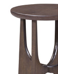 Dunnigan - Oak End Table - Dark Brown
