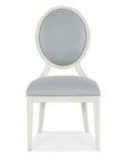 Serenity - Martinique Side Chair Set of 2 - White / Pearl Silver