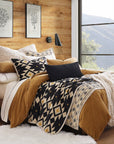 High Desert - Full/Queen Reversible Quilt Set Set of 3 - Black