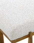 Midas - Bench - Antique Gold & White