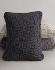 Chess Knit - Dutch Euro Pillow - Slate