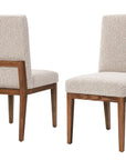 Dovetail - Upholstered Side Chair - Natural Legs