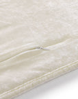 Stella - King Faux Silk Velvet Double Box Stitch Quilt Set Set of 3 - Stone