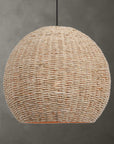 Seagrass - 1 Light Dome Pendant - Light Brown